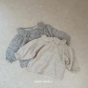 2517 leaves frill blouse/ MIMI MARKET