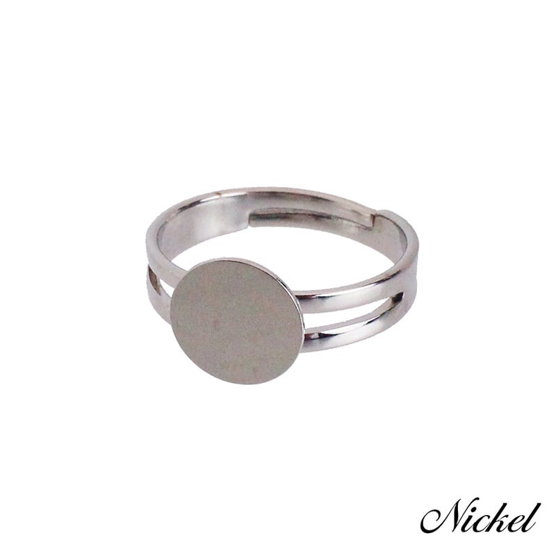 指輪　内径17mm 13号 指輪 リング 10個 板 直径9mm 内径17mm [ri-30018] 粘土 樹脂 土台