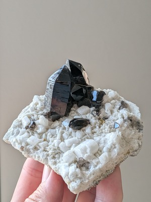 モリオン【黒水晶】長石共生 ⭓ 原石クラスター ⭔ パキスタン・スカルドゥ産　✧　水曜日のセレクト