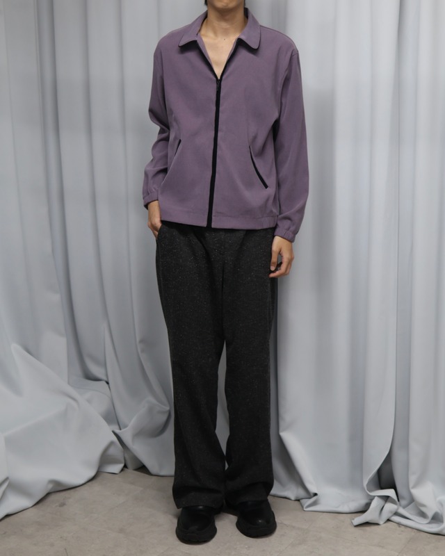 Suede-like zip blouson