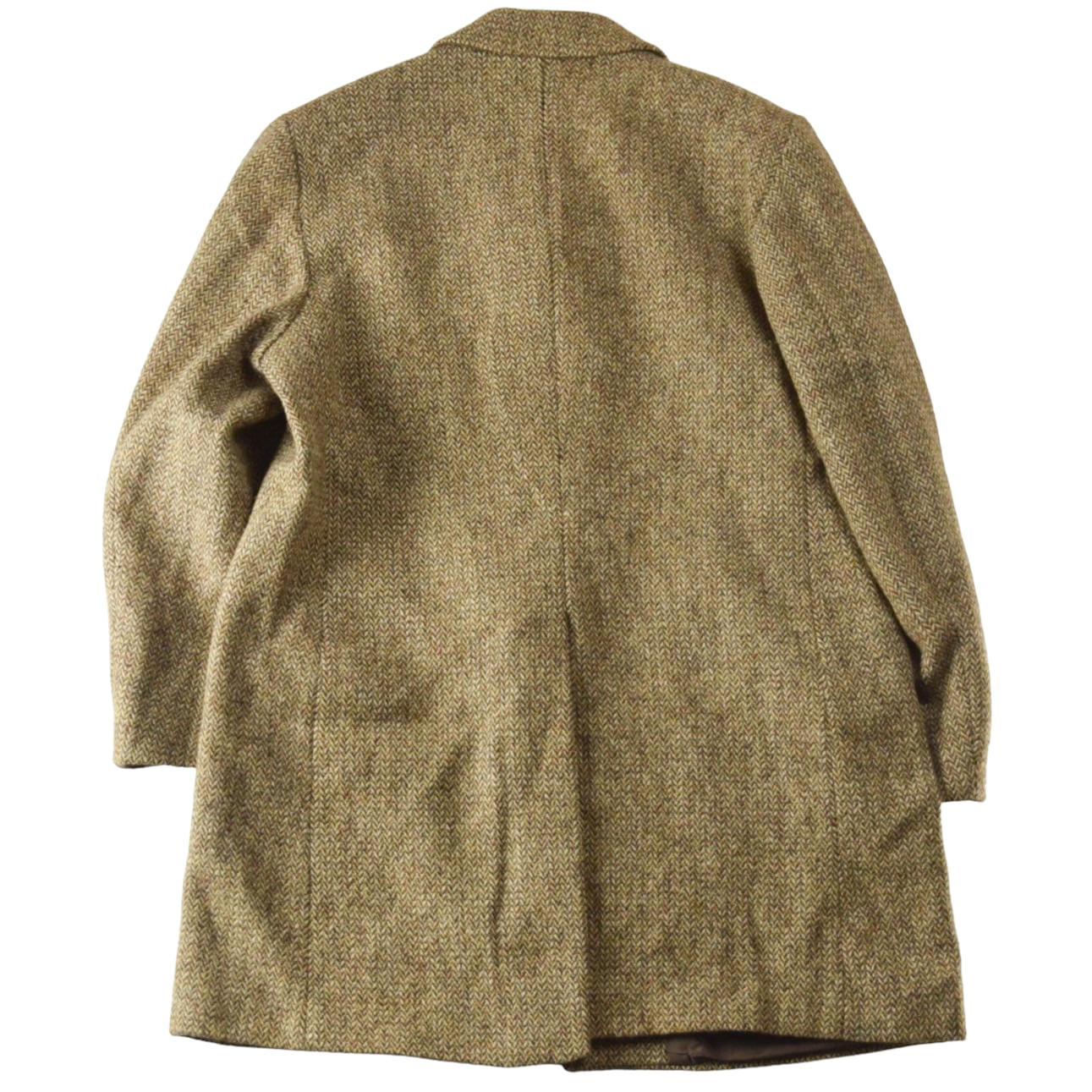 's "Harris Tweed" Vintage Tweed Wool Coat Made In ENGLAND /