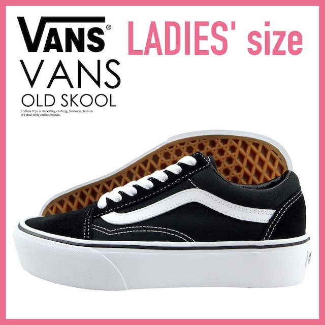 VANS (ヴァンズ) VN0A3B3UY28 OLD SKOOL PLATFORM (オールド スクール プラットフォーム) バンズ スニーカー ハイカット BLACK/WHITE(ブラック/ホワイト) ENDLESS TRIP