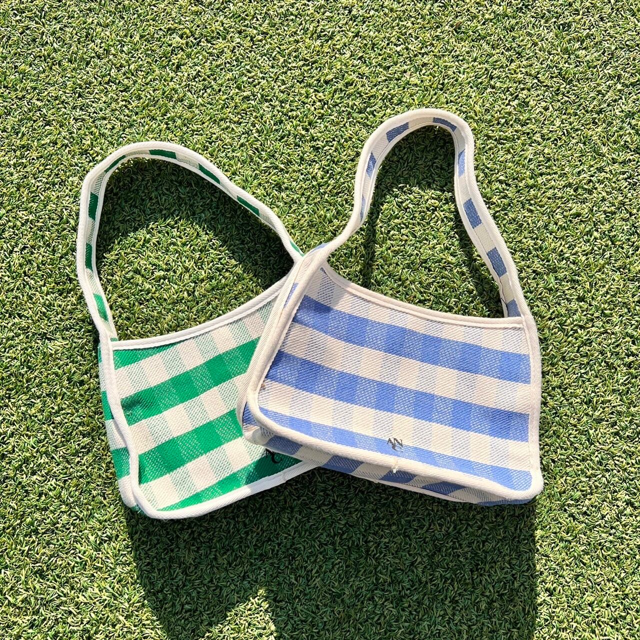 checkered handbag_LN0909