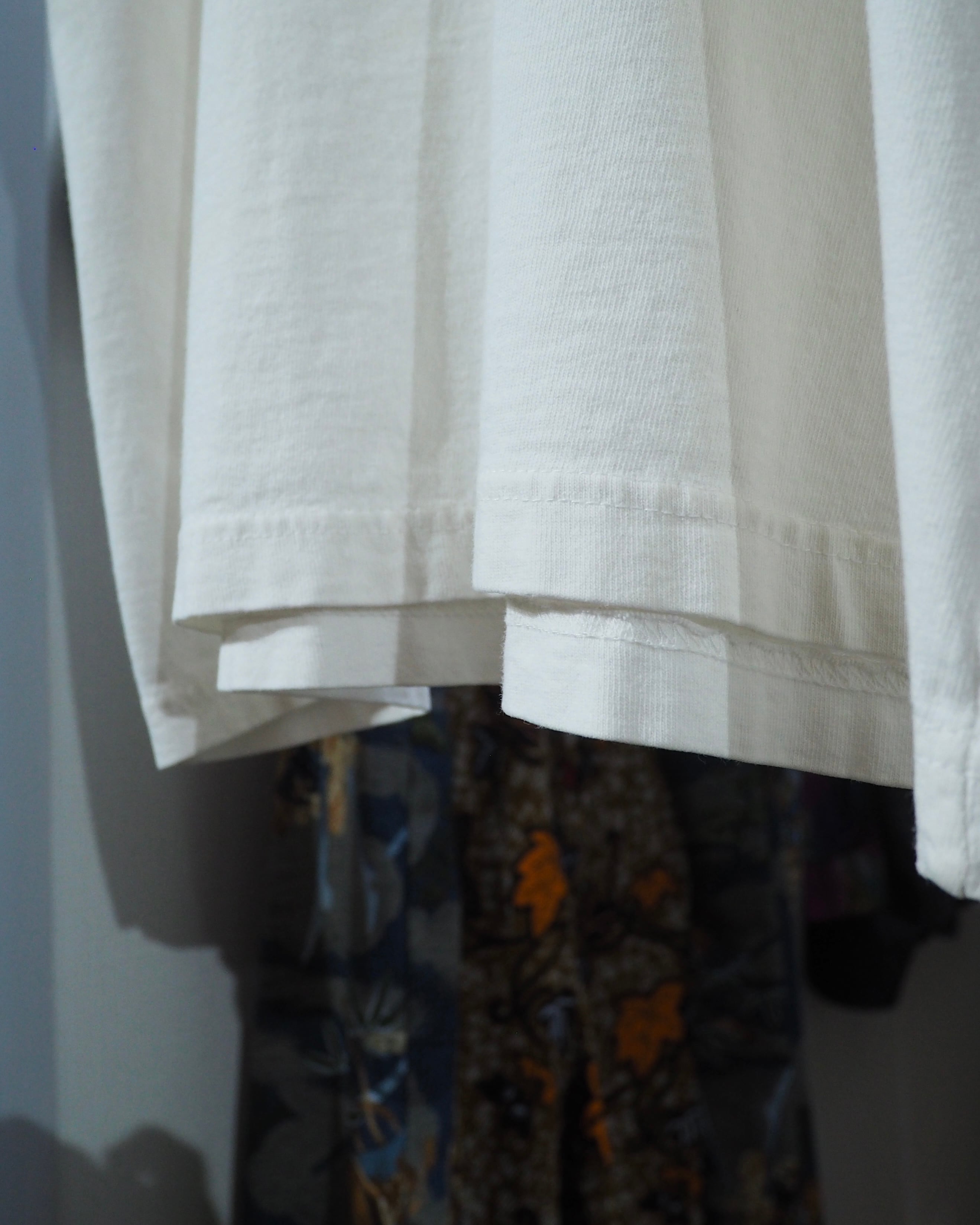 ” Made in USA ” Beautiful Pansy Flower printed White SS Tee