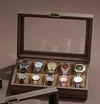 時計ケース　10本用　木製　10本収納　腕時計ケース　男性　ギフト　10本　時計　腕時計　収納箱　収納ボックス