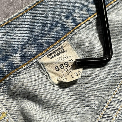 【W30 L32】 USA製 usa levi's blue リーバイス 569 詳細写真4