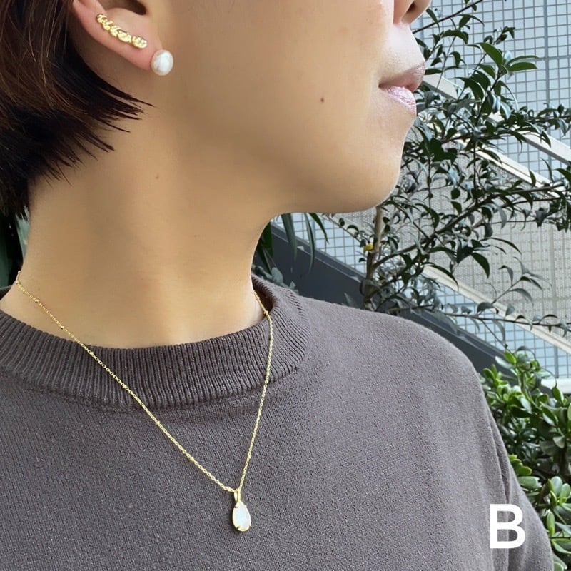 片方販売】Gold Coating 月のみちかけ ピアス | 【公式通販】鎌倉の