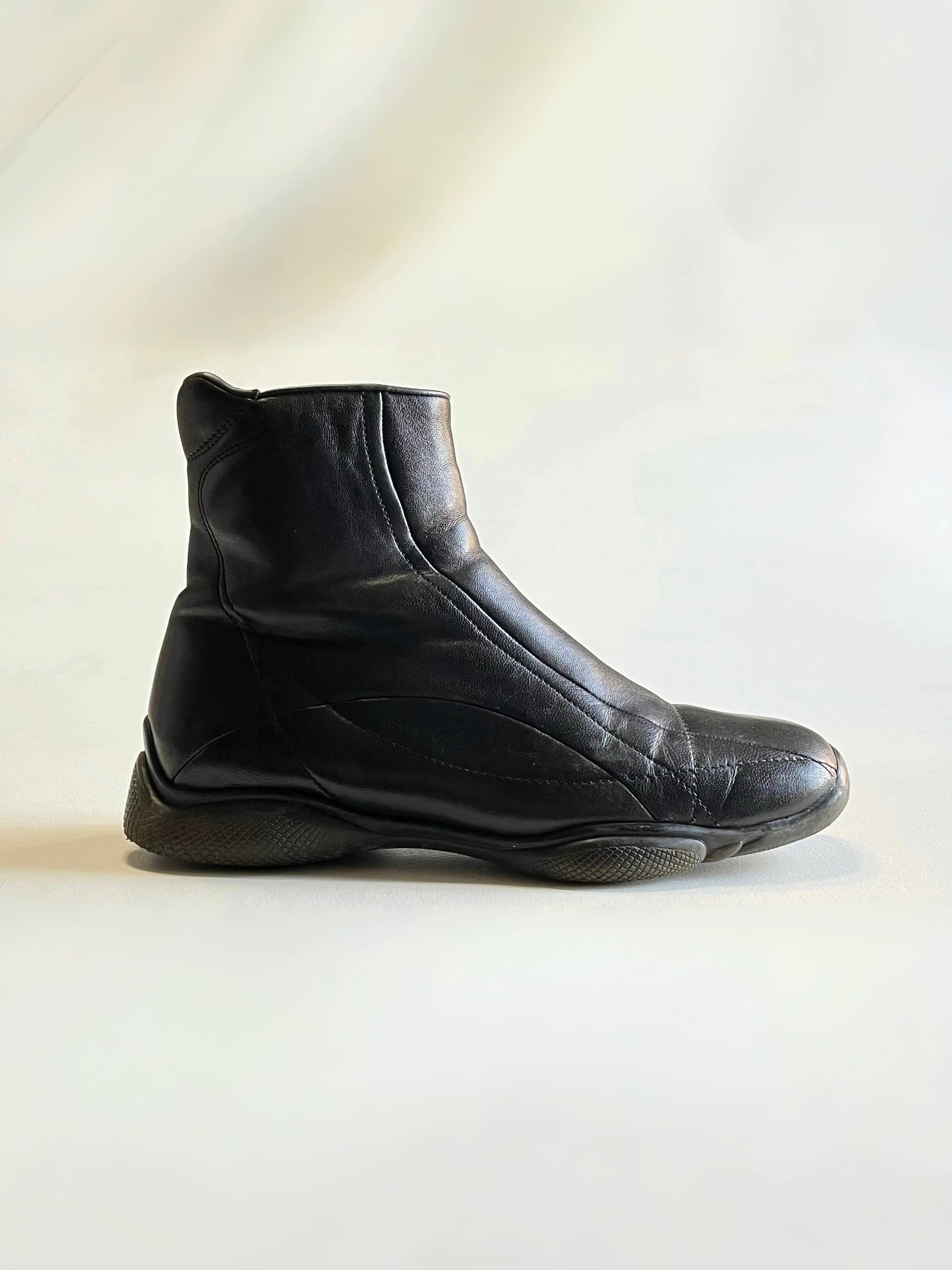 PRADA SPORT / 2001 Leather Boots | GREY