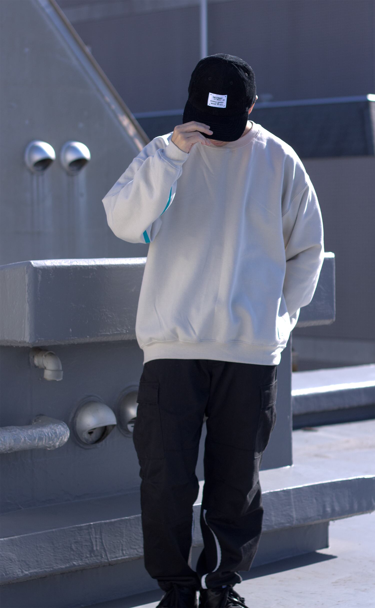 LINE PT CREWNECK SWEAT #SAND