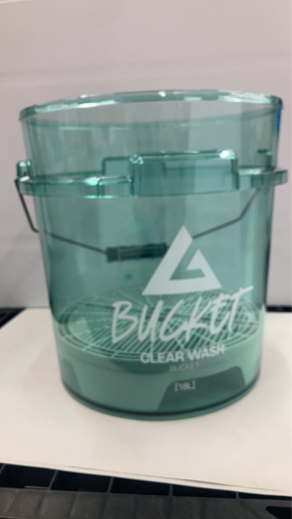 クリアウォッシュバケツ ミント CLEAR WASH BUCKET MINT 18L LUMINUS