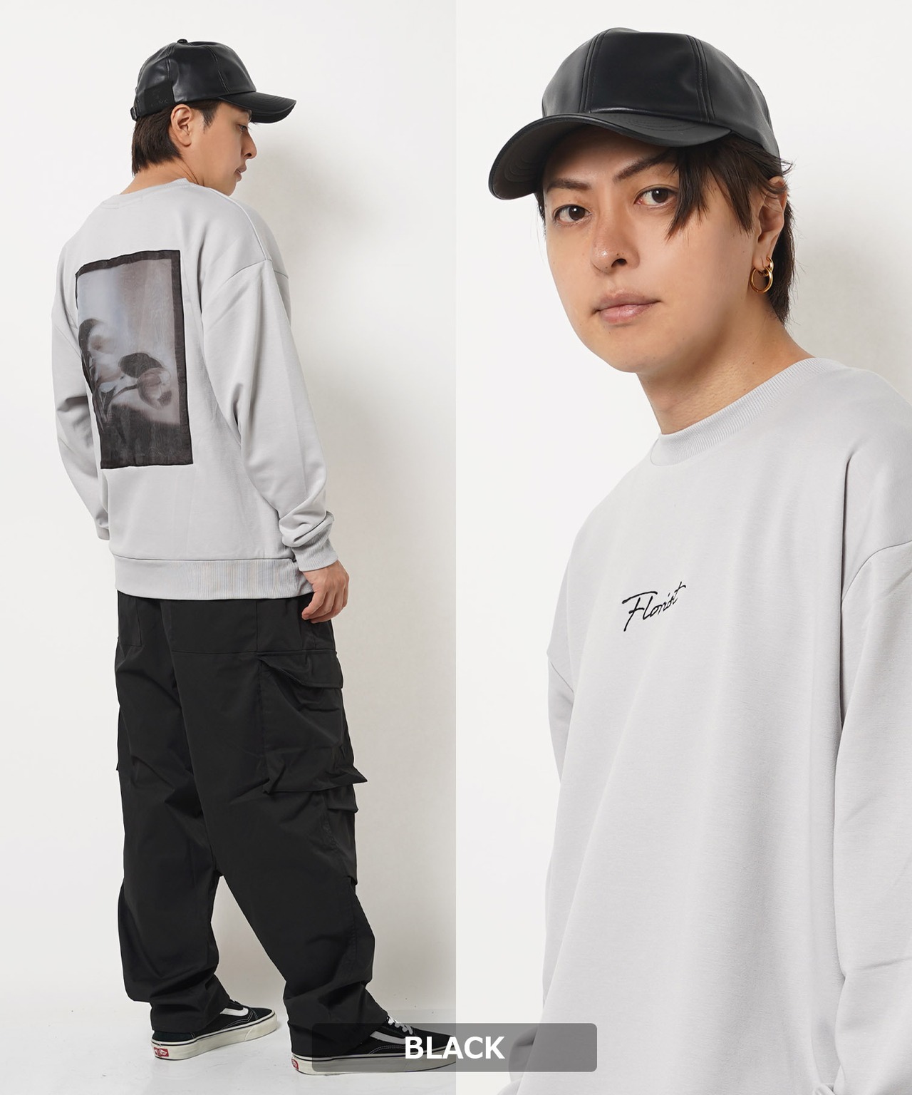 ◆ブラックタグ フェイクレザー LOW CAP◆rc-92603