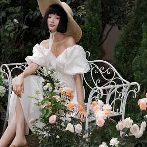 ワンピース レディース 送料無料 オフショルダー ミディアム丈 ミニワンピース パフスリーブ バルーンスリーブ しわ加工 黄色 イエロー ブラウン Vネック デコルテ 長袖 パフスリーブ ランタンスリーブ バブルスリーブ バルーンスリーブ ボリューム袖 パワーショルダー オーバーショルダー ハイウエスト ウエストマーク ミニスカート 体型カバー 二の腕カバー 脚長 華奢見え 大人可愛い セクシー かわいい お洒落 おしゃれ カッコイイ かっこいい こなれ感 抜け感 春服 夏服 20代 普段使い デート