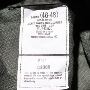 Deadstock XL CWU-36/P PROPPER 米軍実物 フライトジャケット 00年