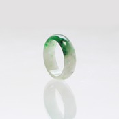 【16.5号】marble 翡翠くり抜き甲丸リング A貨翡翠 jd_rg2405