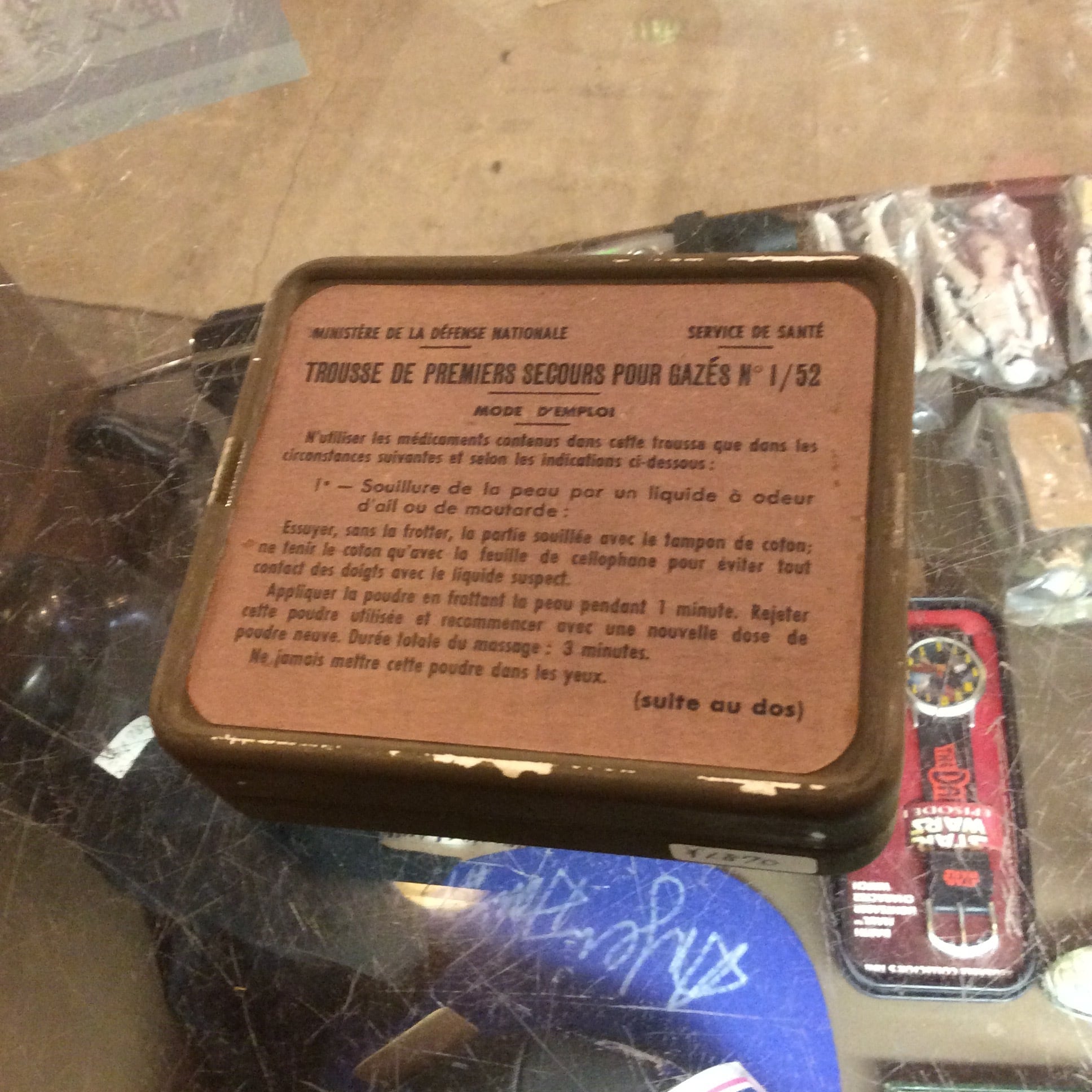 FRENCH ARMY FIRST AID CASE USED 雑貨株式会社