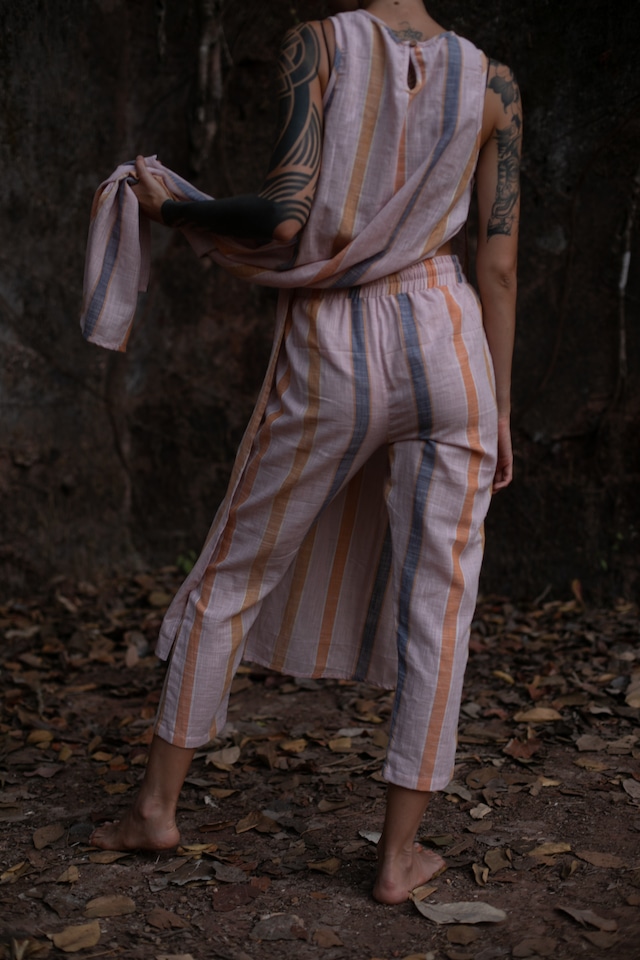 Soft Stripe — Tapered Pants (一点もの)