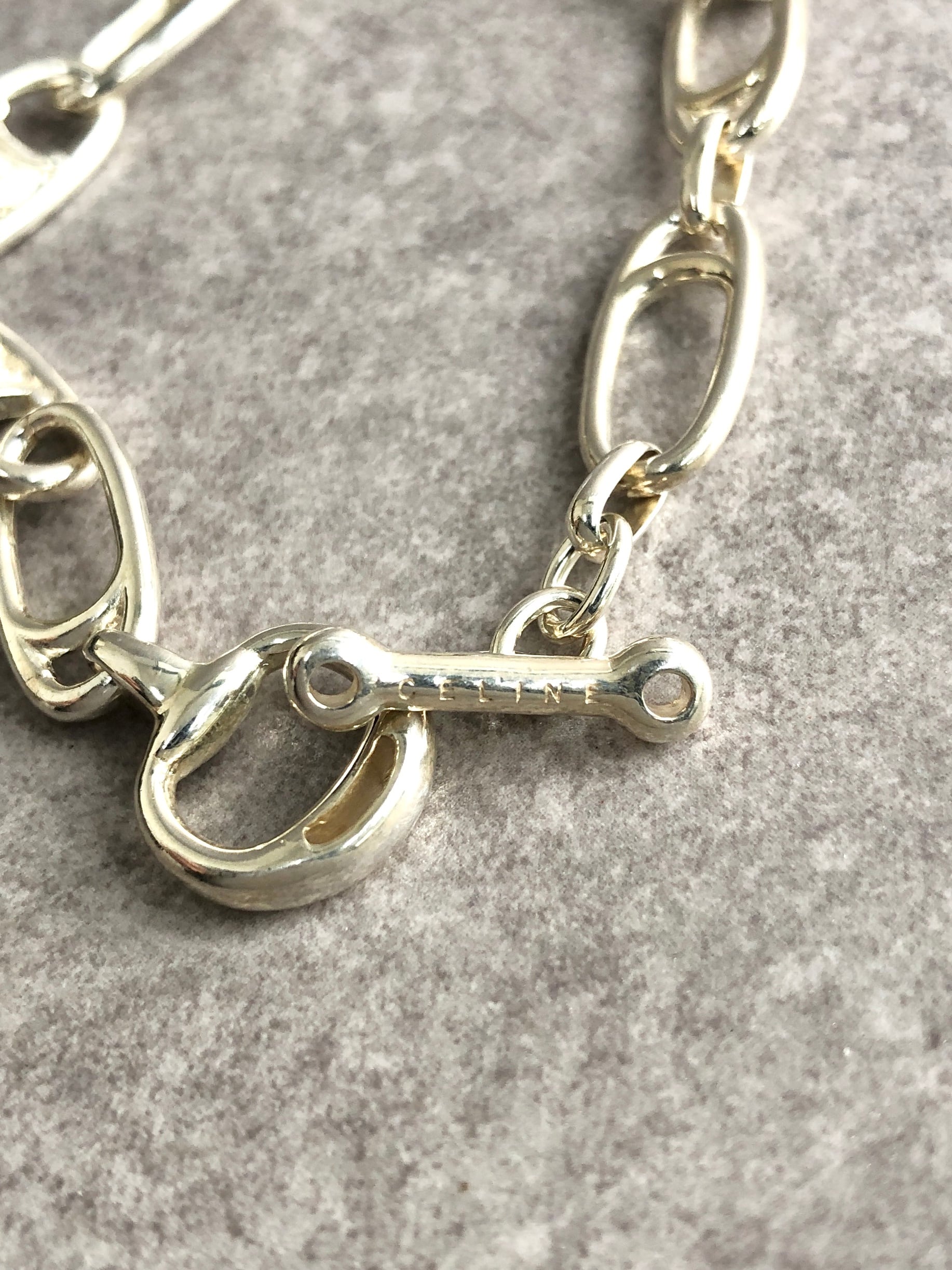 CELINE セリーヌ トリンオフ ブレスレット パール シルバー CELINE セリーヌ ブレスレット シルバー トリオンフ ホースビット