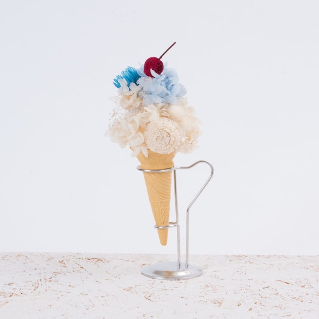 ICE CREAM 〈 Corn Flower Blue Flavor〉プリザーブドフラワーアレンジメント