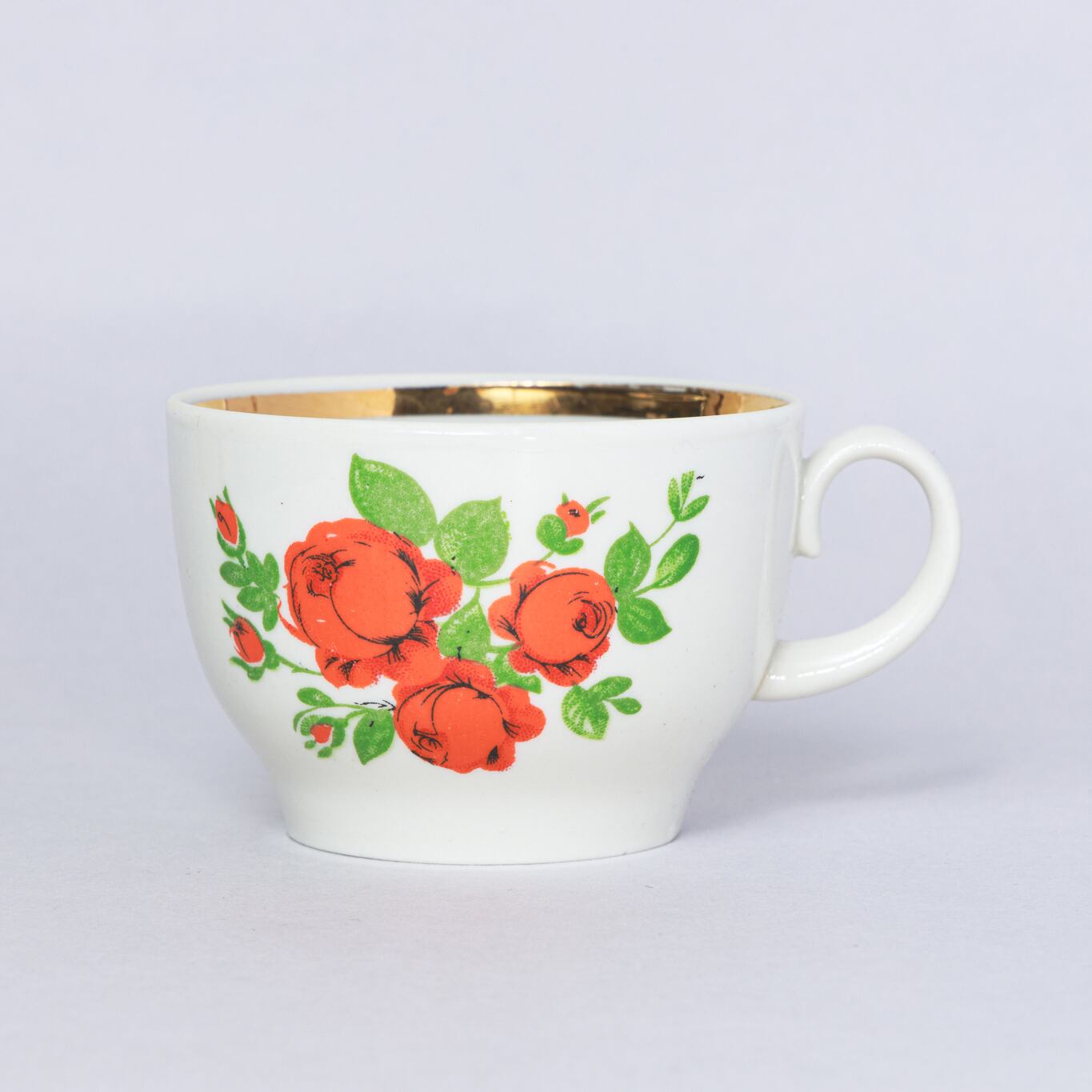 旧ソ連 クラスヌイ・ファルフォリスト陶器工場 カップ＆ソーサー 0102