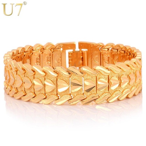 レディース ブレスレット バングル カラー ハート リストバンド 17mm 20cm 大きい チェーン 80001294