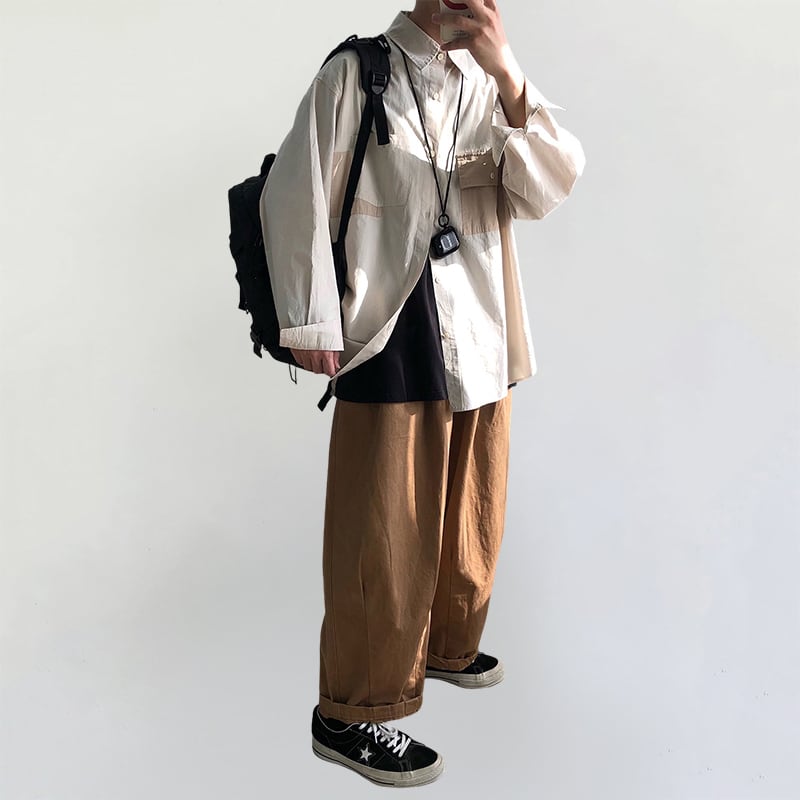 RICHMANシンプルデザイン長袖シャツ