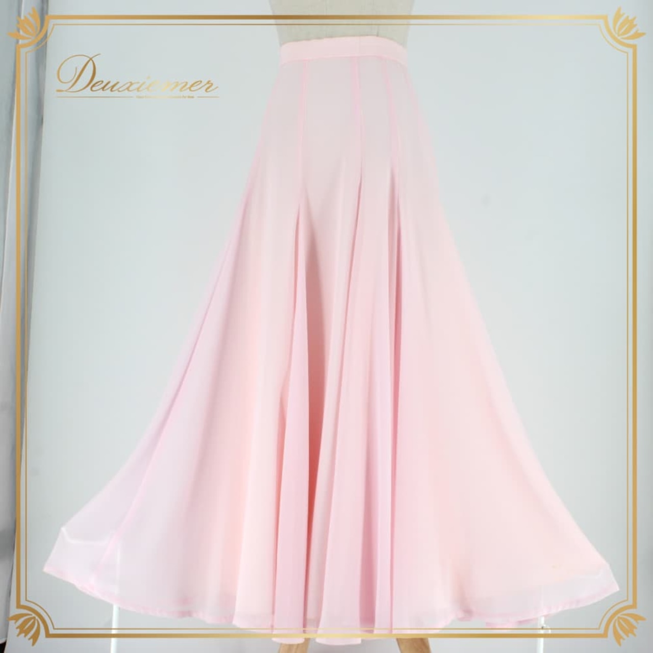 社交ダンス 衣装 スタンダード スカート レッスンウェア レディース サンヨシムラ ピンク系 無地 シンプル フォーマル 練習着 上品 フレアスカート チュール風 きれいめ エレガント パステルカラー 薄ピンク 日本製 レッスン 競技用 スタンダード用 ダンス衣装 Sサイズ ポリエステル ファスナー付き スカート単品