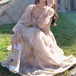 シャーリングシフォンティアードワンピース ・78383