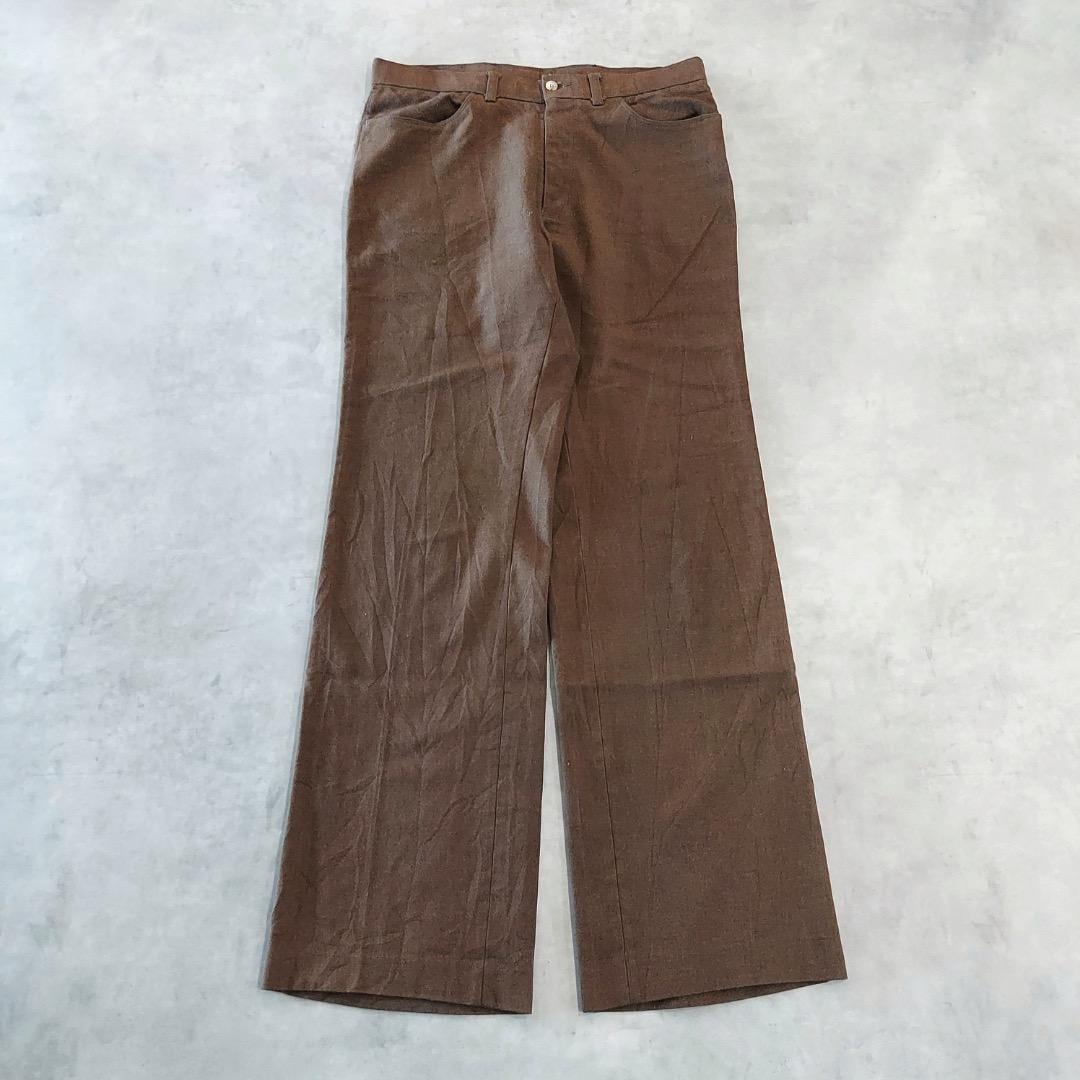 リーバイス W34 アクションスラックス タロン 古着 80s USA 茶