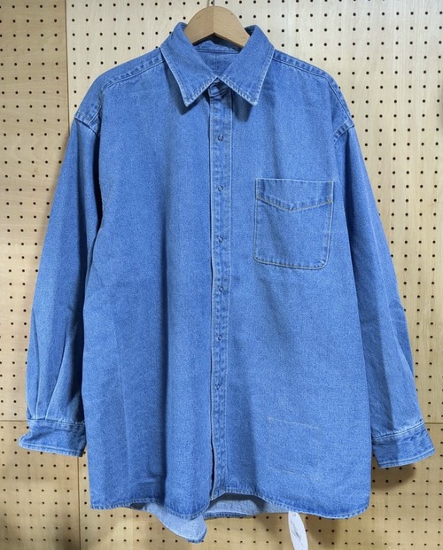BURLAP OUTFITTER QD DENIM B.B.SHIRT バーラップアウトフィッター 吸水性が高く乾燥も早いポリ混デニム生地シャツ INDIGO WASH