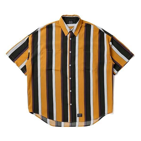 430FOURTHIRTYフォーサーティL/S STRIPE BIG SHIRT fourthirty】S/S STRIPE BIG SHIRT [ショートスリーブ ストライプ