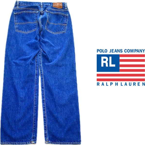 1点物◇ラルフローレンPOLOポロジーンズRLデニムパンツ古着メンズ32