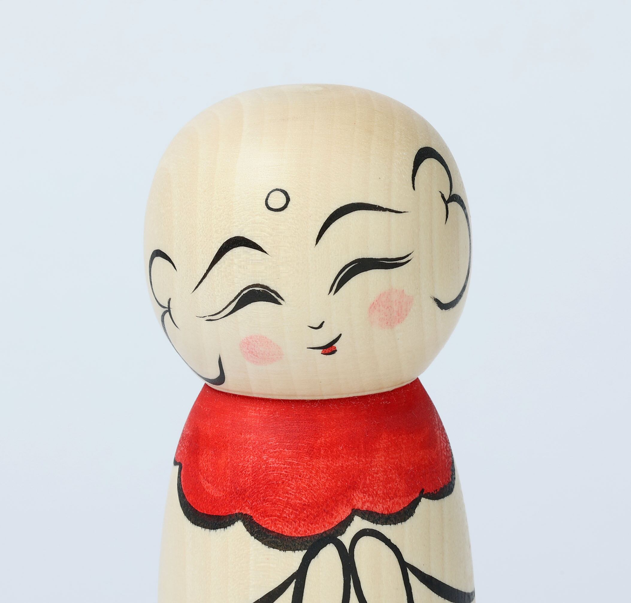 地蔵こけし】作並系 平賀輝幸工人 12.5cm | Jizo kokeshi doll