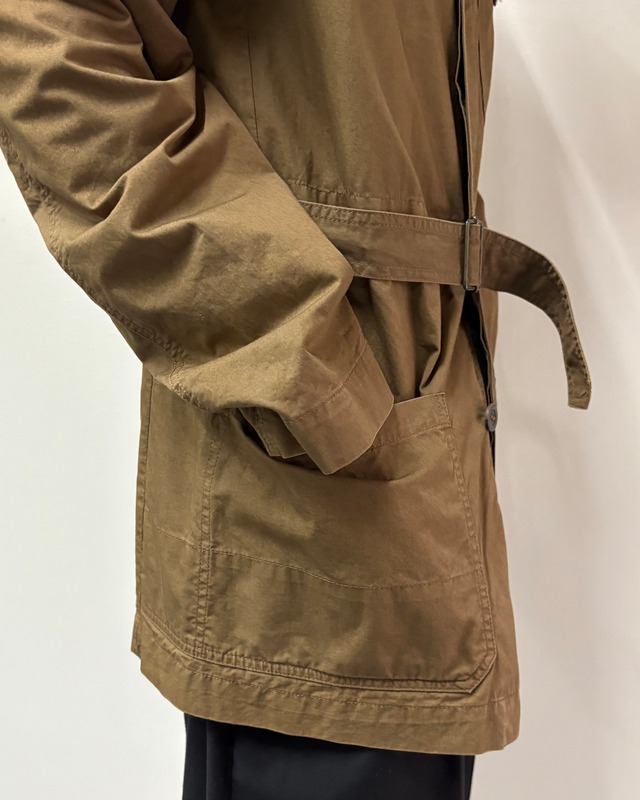 【DRIES VAN NOTEN】fly front belted jacket