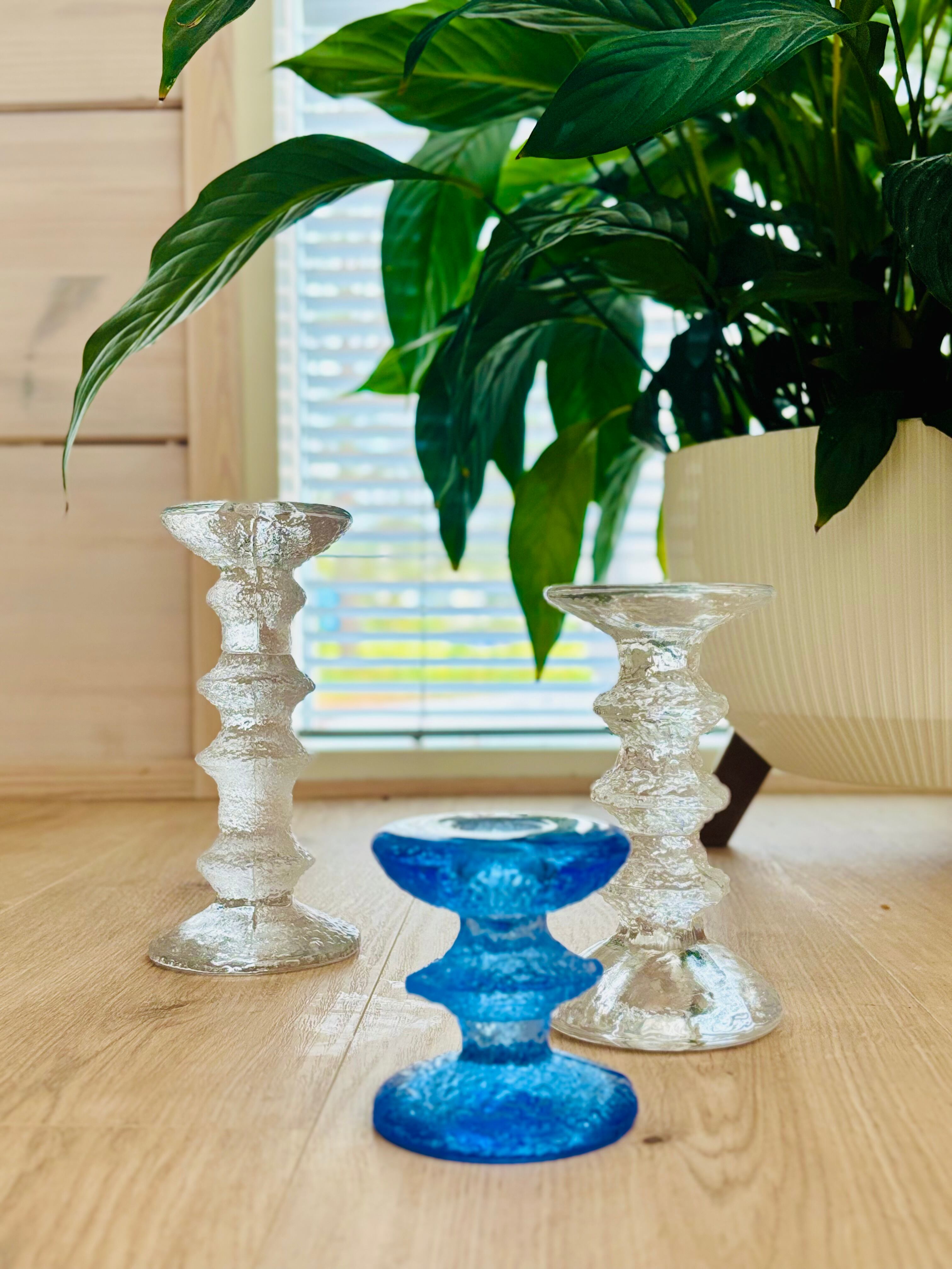 iittala FESTIVO glass vase water blue small | イッタラ