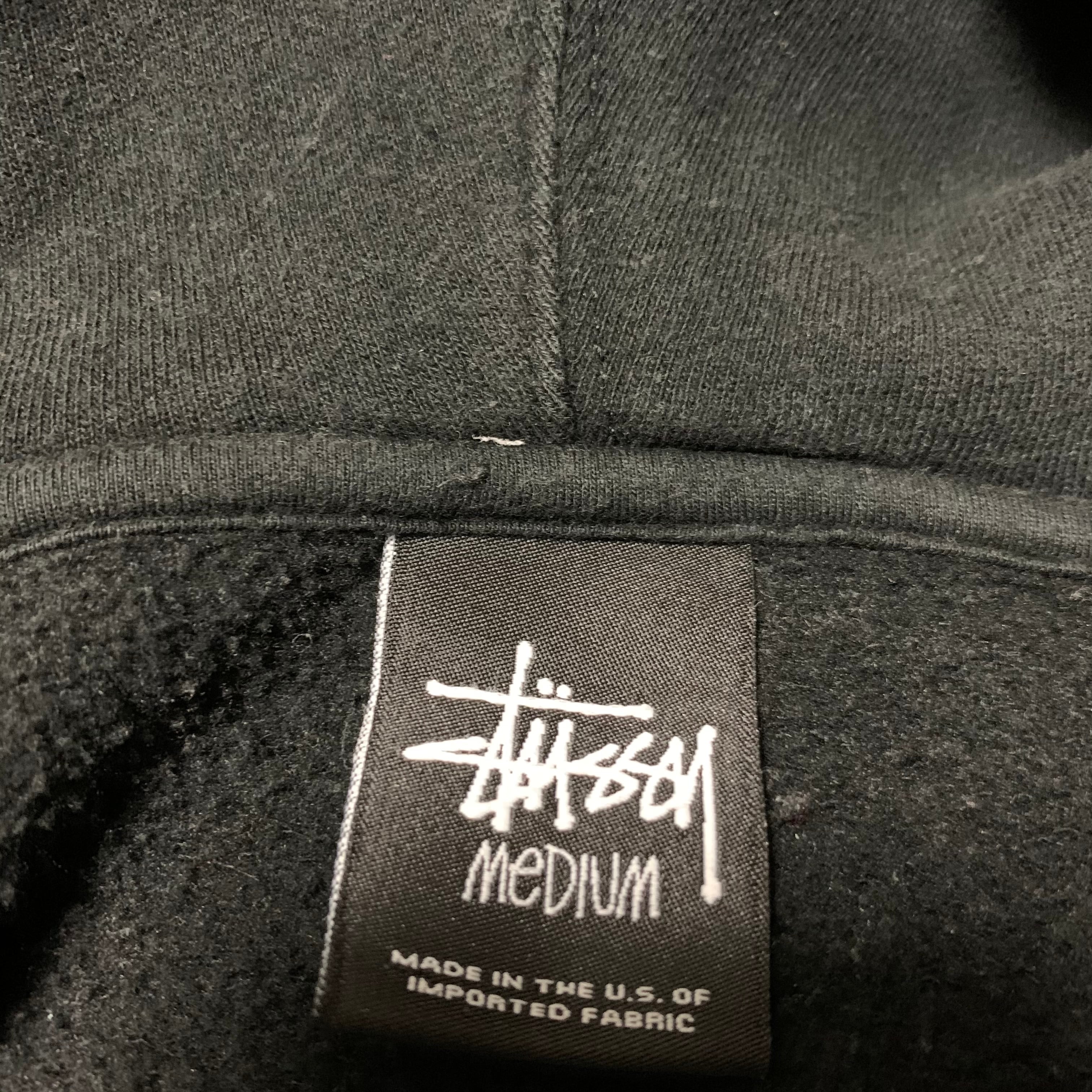 【希少デザイン】stussy ステューシー パーカー 入手困難 古着 M