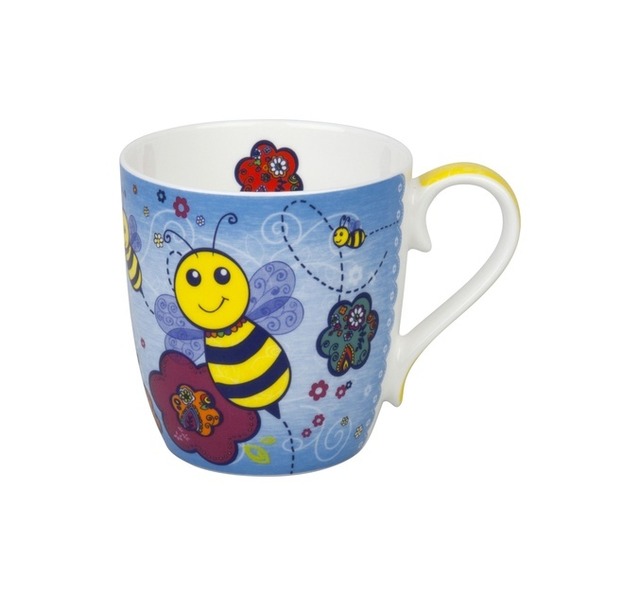 【KN0B01120572255】 カラフルアニマルズ 青いミツバチ Mug (BC)