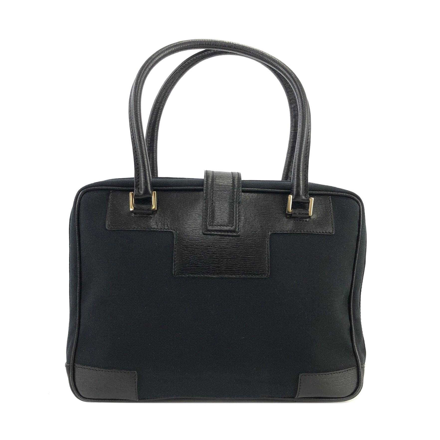 GUCCI グッチ G金具 ジャガード×レザー ミニボストン ハンドバッグ