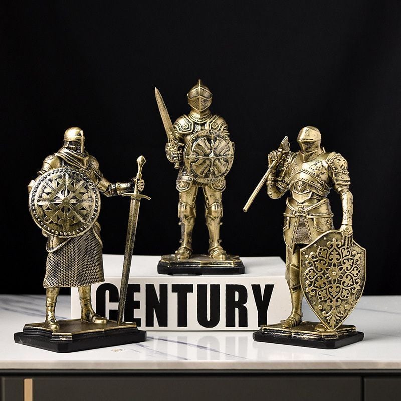 ビンテージ　騎士　金属　ヨーロッパ　置物　インテリア　工芸品　美術品　A3021 ビンテージ騎士金属ヨーロッパ置物インテリア工芸品美術品A3021