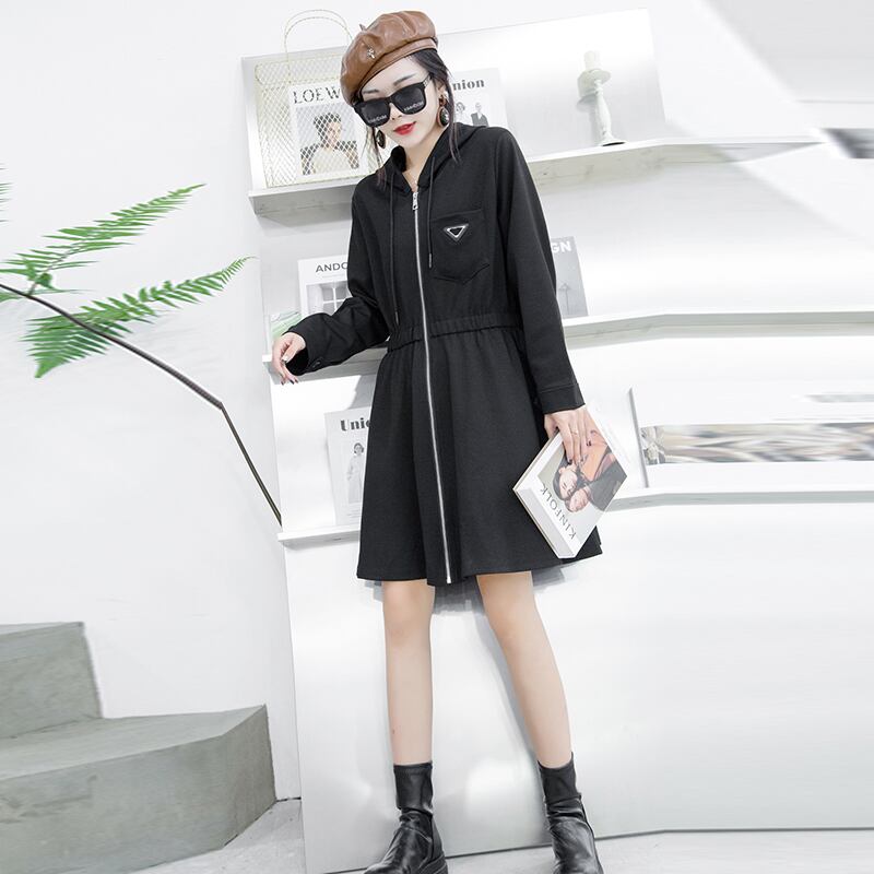 プラスファットプラスサイズの女性の2020年秋新しい長袖フード付きセーターファットシスターファッションルーズスリムトップ ミックスインファッション31664825064