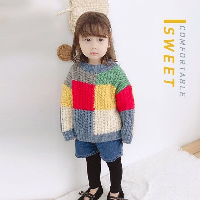 BABY＆KID】カラフルニットセーター | 韓国子供服通販 - Baker