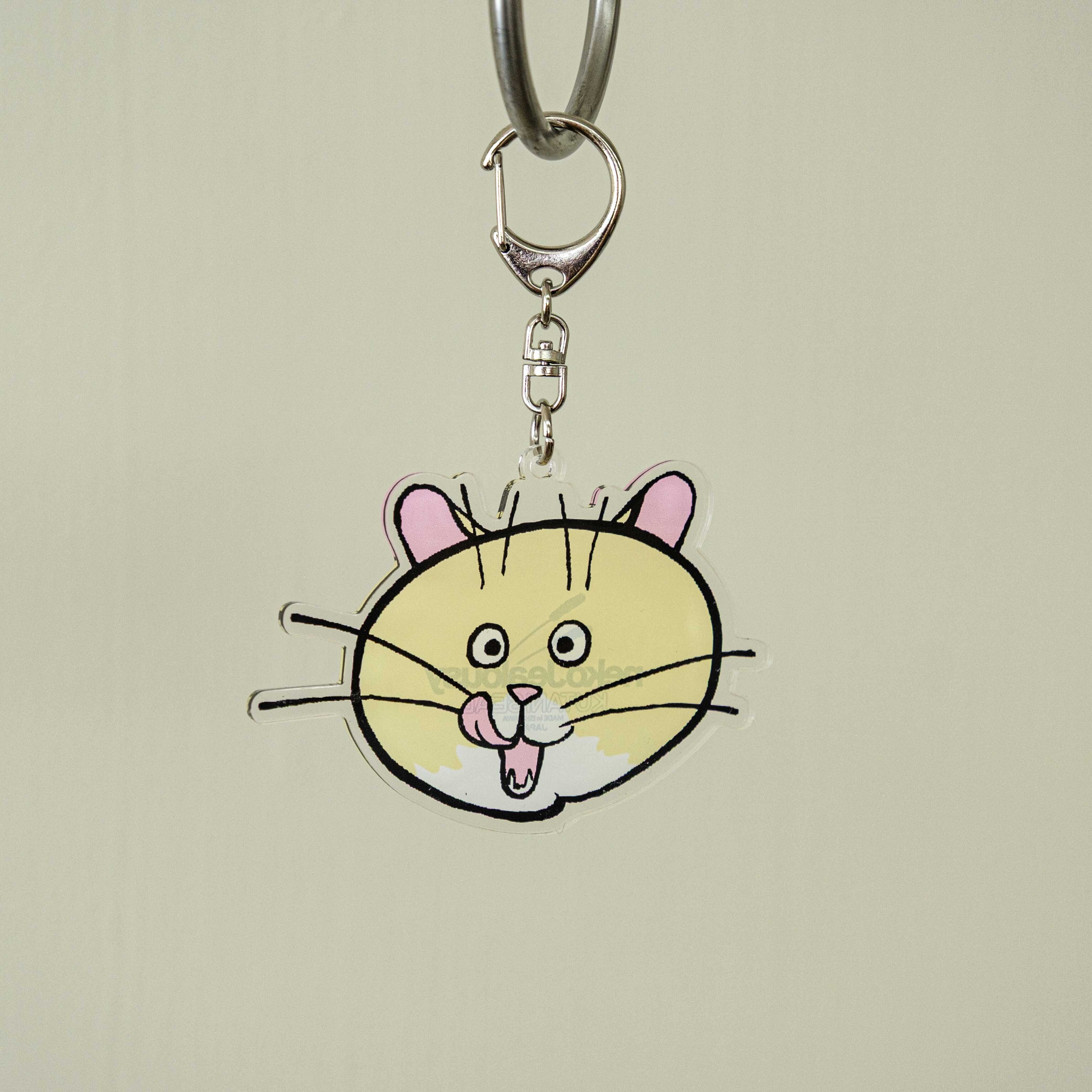 ネコ・ジェラシー アクリルキーホルダー クリーム | kutaniseal