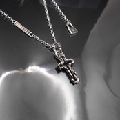 OPEN CROSS #1 with GODSIZE® I.D. TAG NECKLACE / オープンクロス#1ゴッドサイズ® I.D.タグネックレス