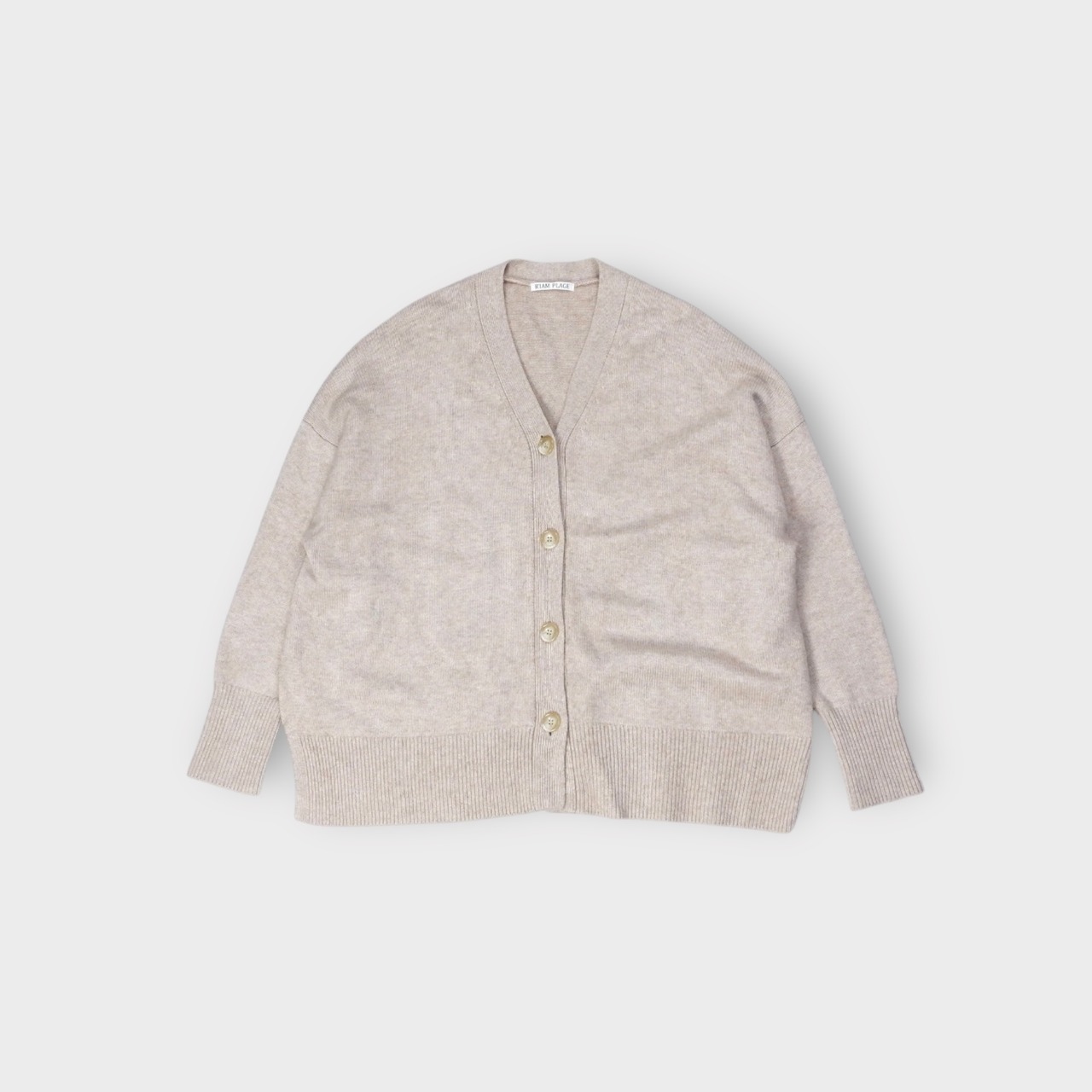 R'IAM-PLAGE【Washable WOOL カーディガン】