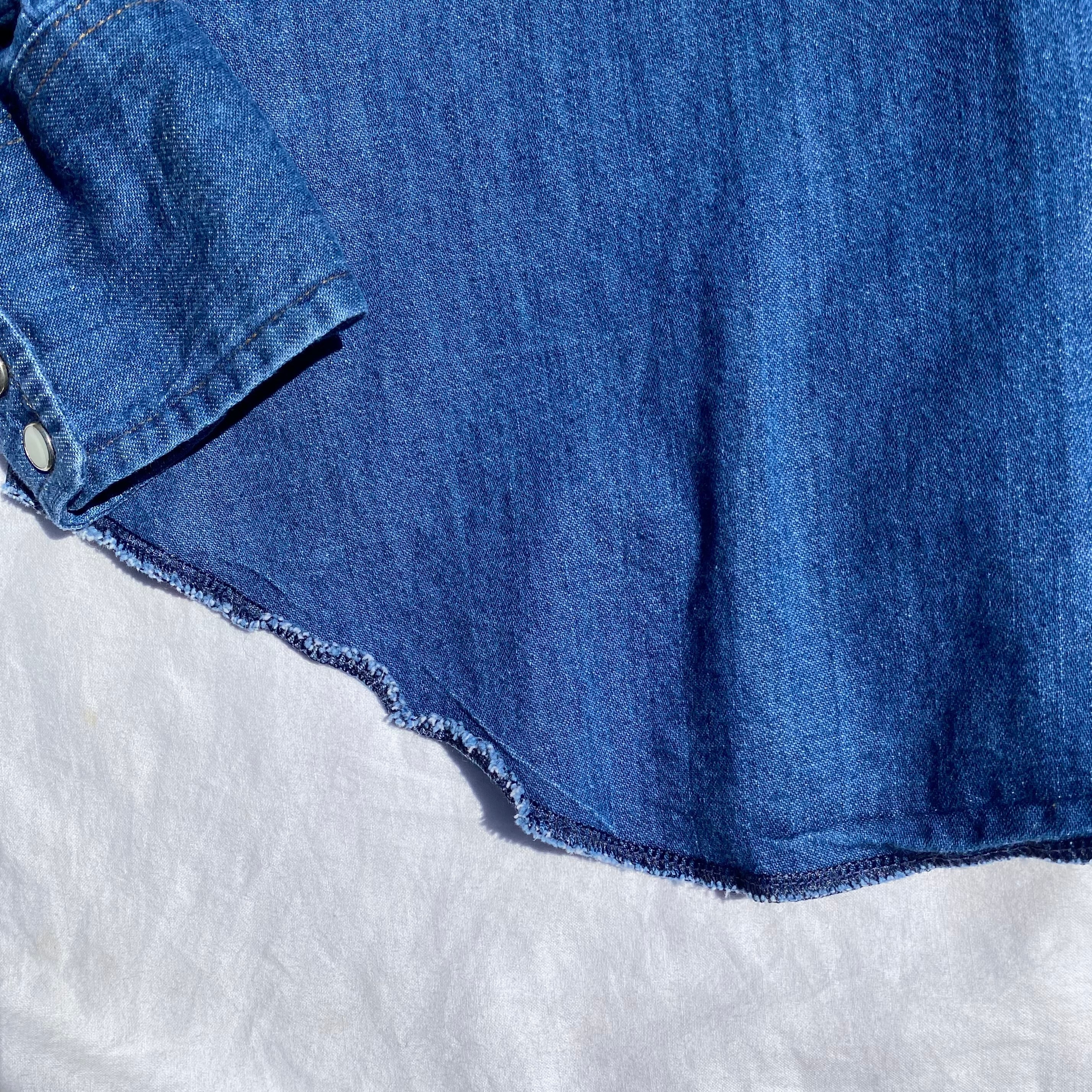 Wrangler Denim Western Shirt 15 1/2 Made in USA / ラングラー