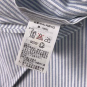 90s 00s Ralph Lauren ラルフローレン CLASSIC FIT ストライプ BD ボタンダウン オックスフォード 半袖シャツ LL/水色系 メンズ オールド インパクト21