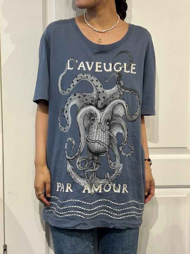 GUCCI  / vintage octopus graphic T-shirt.