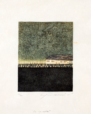 岩切裕子 IWAKIRI Yuko「la Serata(夜会)」woodcut print/sheet