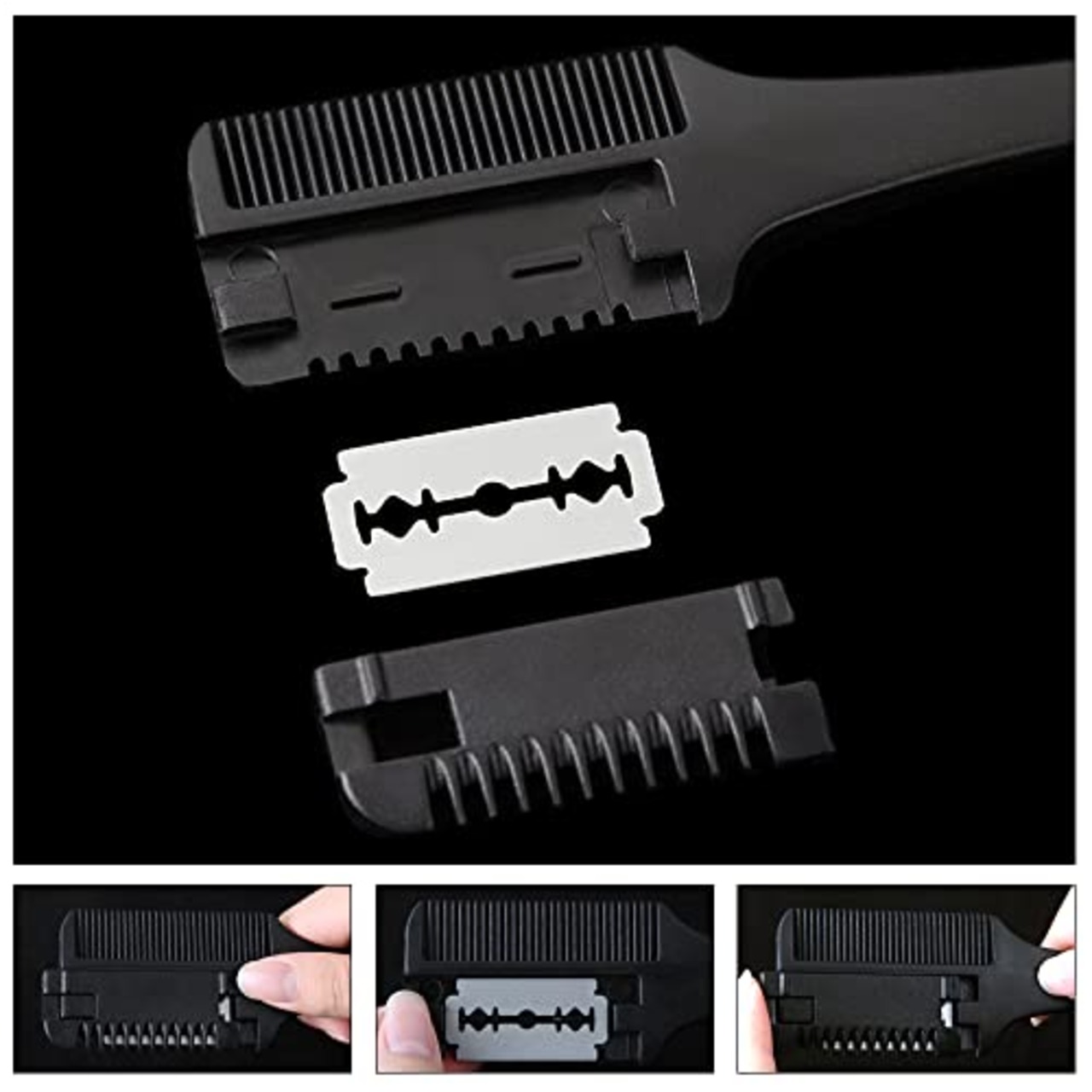 3本セット くし ヘアカッター コームシェーパー 両面 ヘアーカッター ヘアコーム サロン家庭 理容 理髪ツール ヘアスタイリング