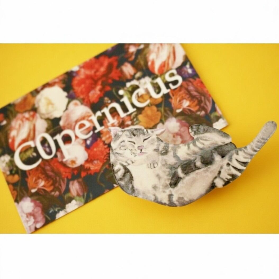 ネコ/にゃんこ猫モチーフのヘアクリップ/前髪用ヘアクリップ/子供用ヘアクリップ送料220円〜C0pernicus