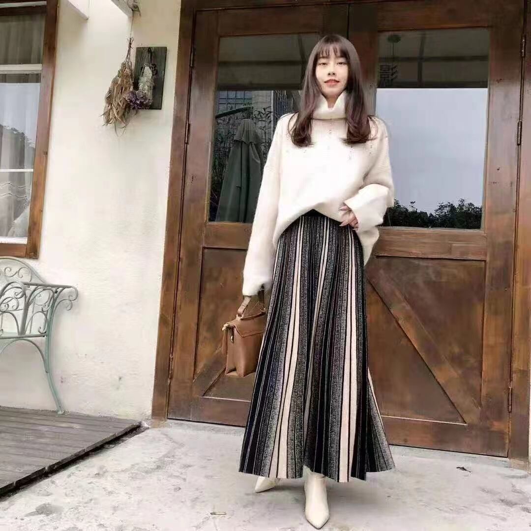 ロングニットスカート　AJ11295-38068